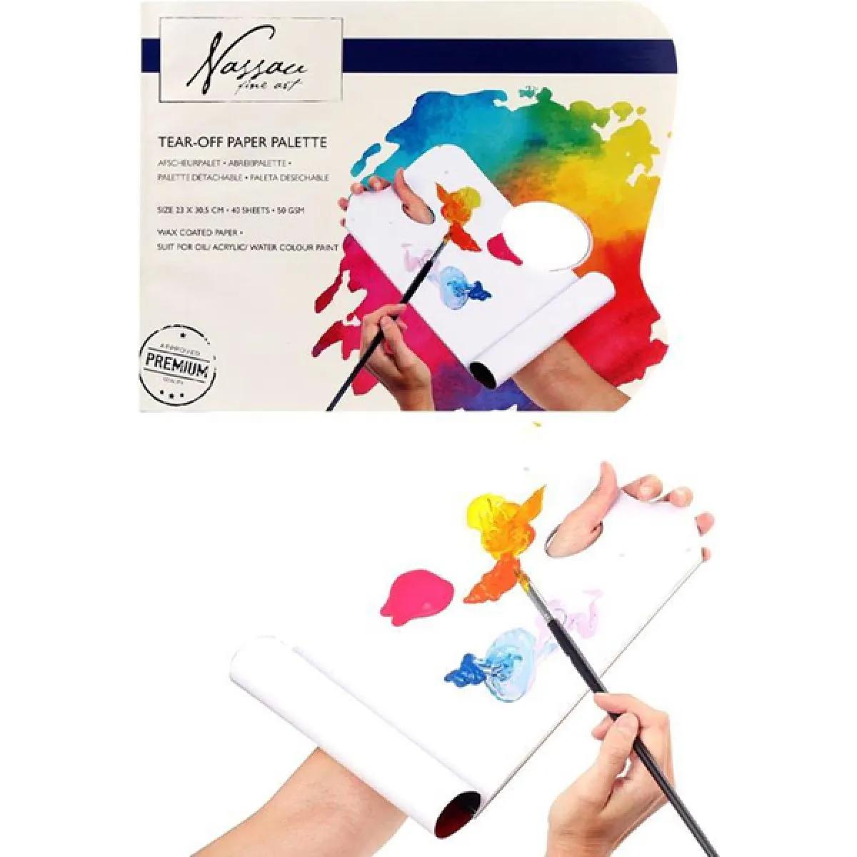 Paleta za mešanje boja - 40 lista- 23x30 cm 