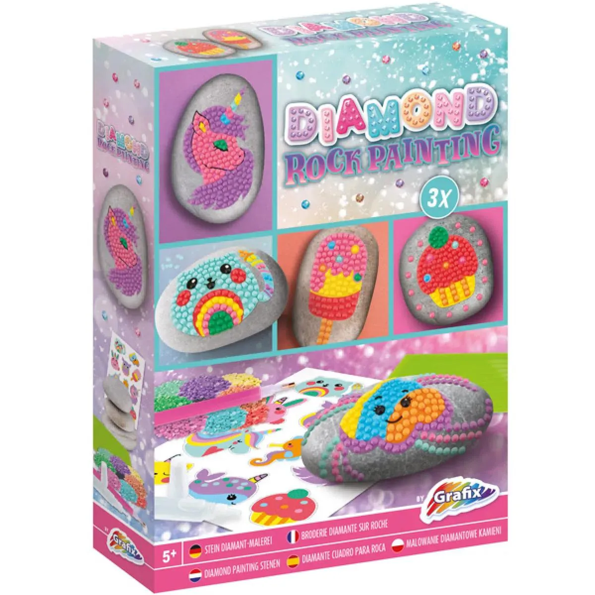 Kreativni set DIAMOND ROCK PAINTING 