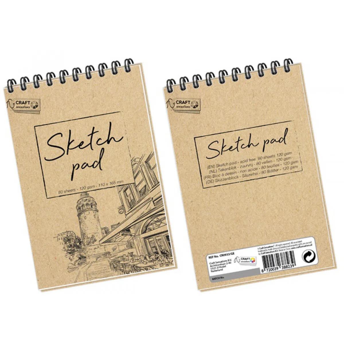 Blok za skiciranje 11x16.5 cm – 80 listova 