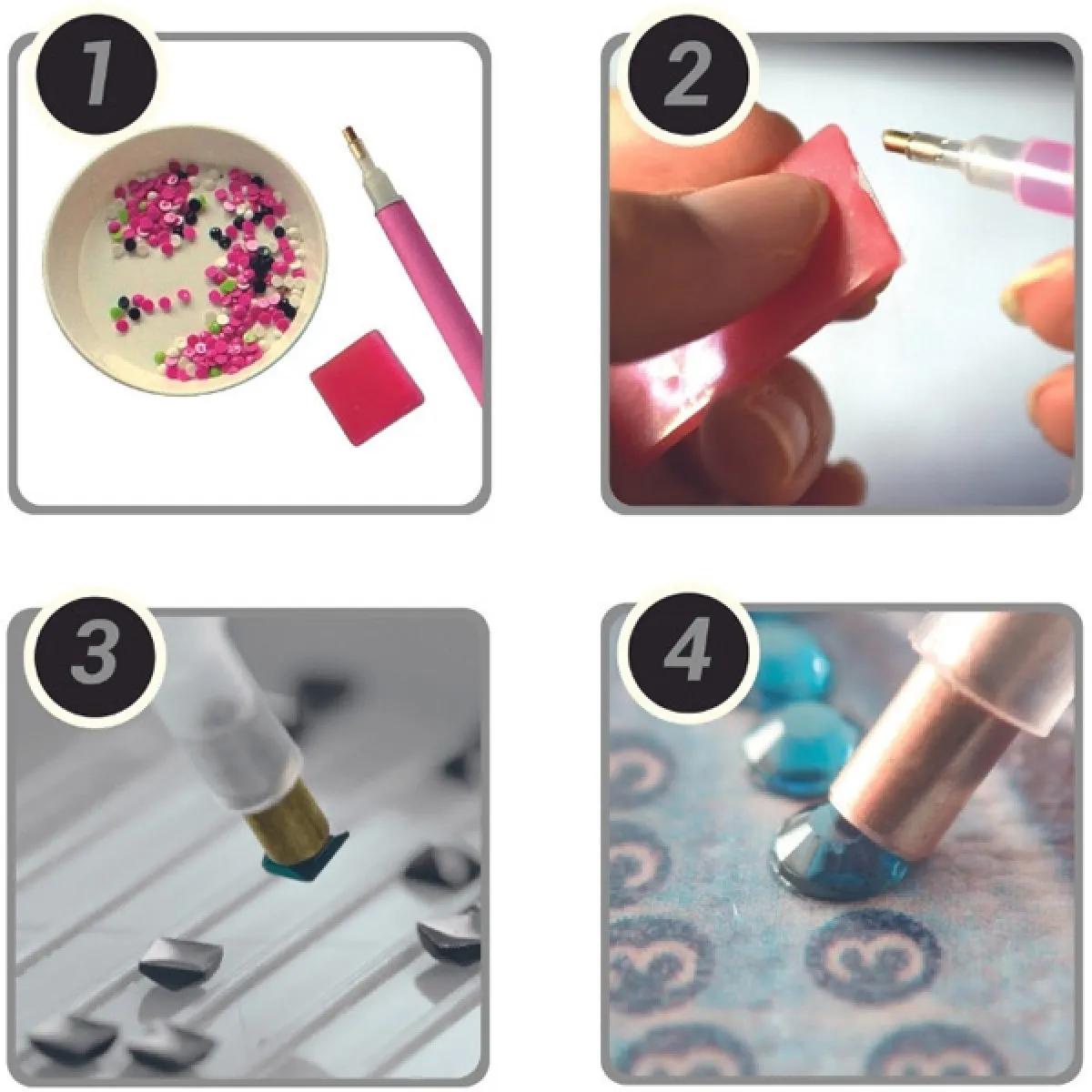 Slikanje cirkonima DIAMOND PAINTING 40x50cm Mlekarica 