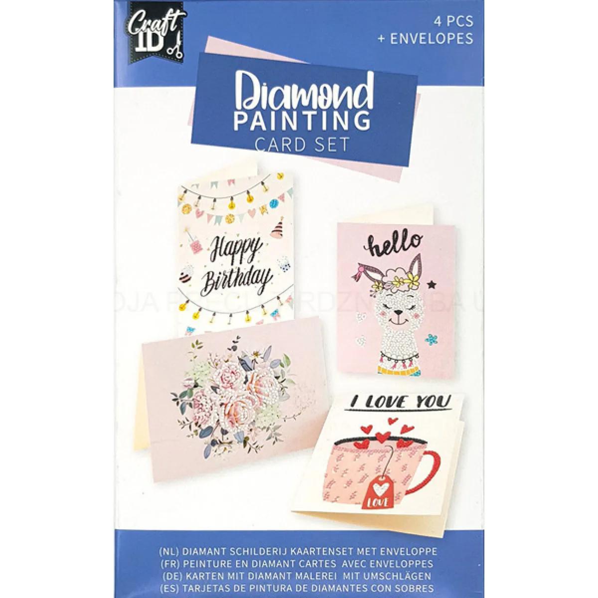 Kreativni set OBOJI ČESTITKU 18x13cm - 4 kom 