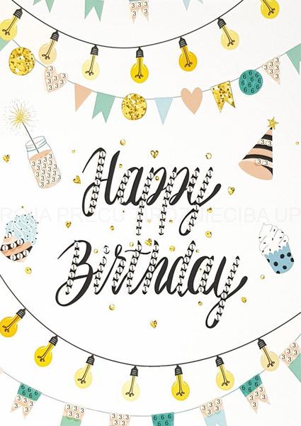 Kreativni set OBOJI ČESTITKU 18x13cm - 4 kom 