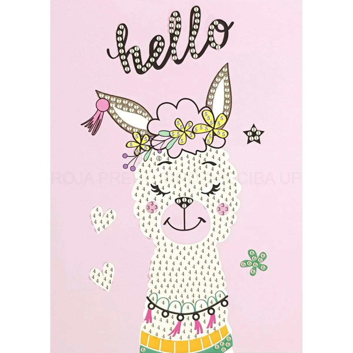 Kreativni set OBOJI ČESTITKU 18x13cm - 4 kom 