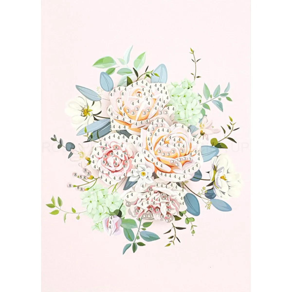 Kreativni set OBOJI ČESTITKU 18x13cm - 4 kom 