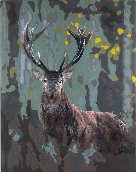 Kreativni set OBOJI PO BROJEVIMA - JELEN 40x50 cm 