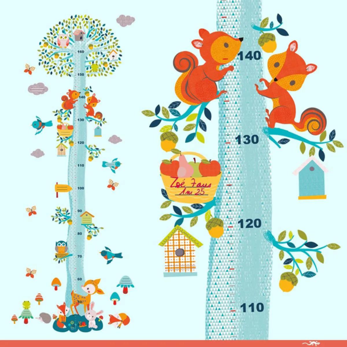 Poster ŠUMSKI PRIJATELJI -  za merenje visine deteta 