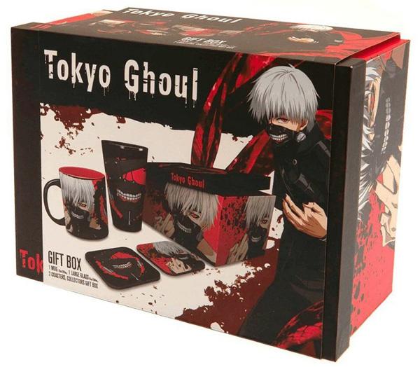 TOKYO GHOUL poklon set - šolja, čaša i dva podmetača 