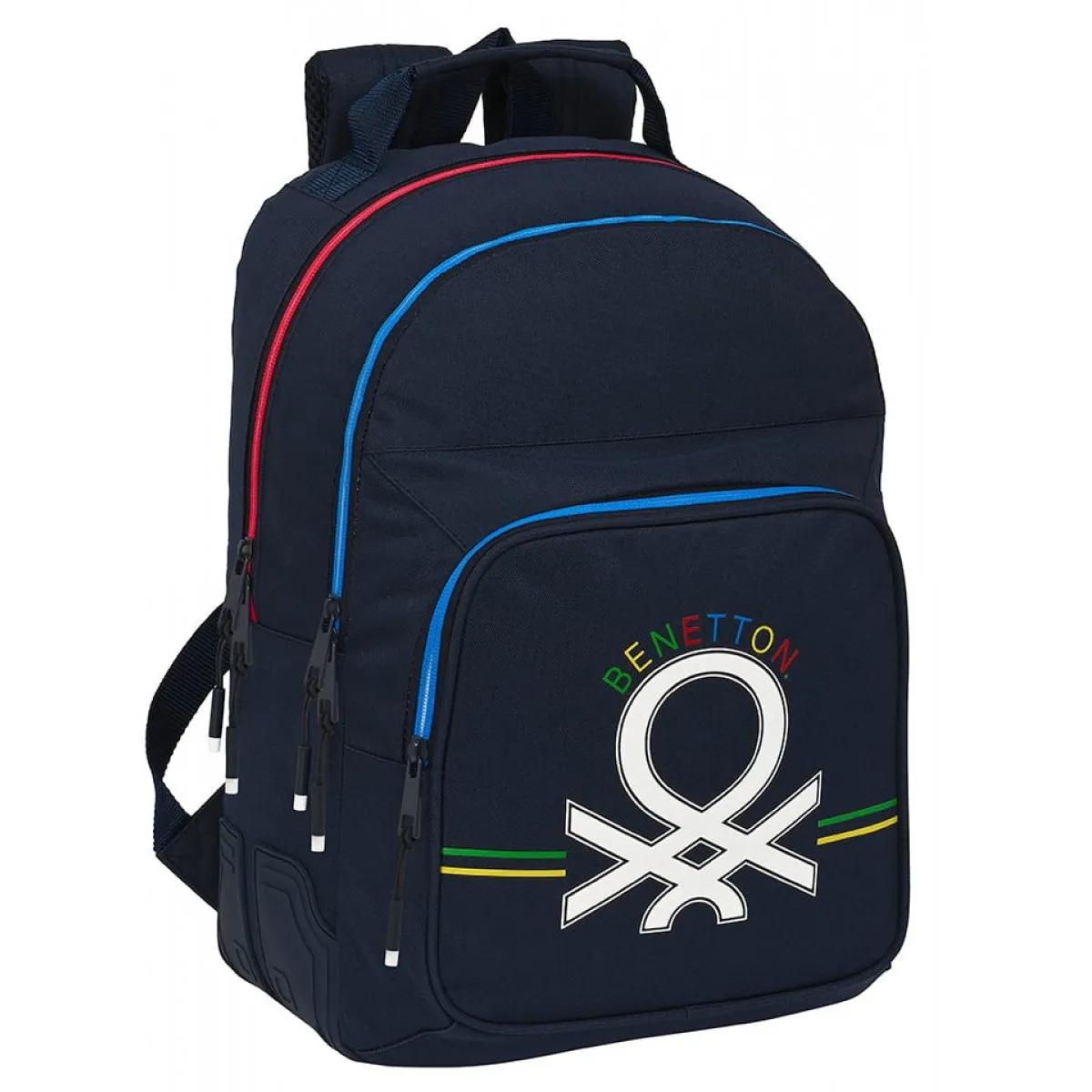 Ranac školski sa dve pregrade BENETTON - SIXTIES 