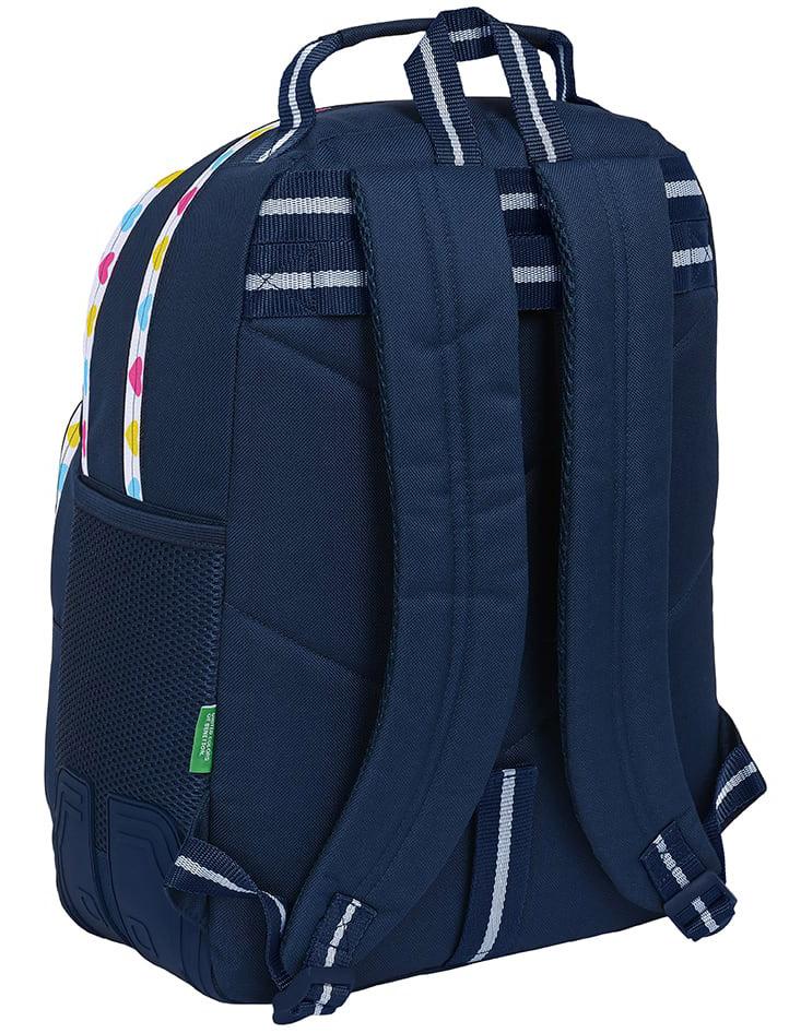 Ranac školski sa dve pregrade BENETTON - LOVE 
