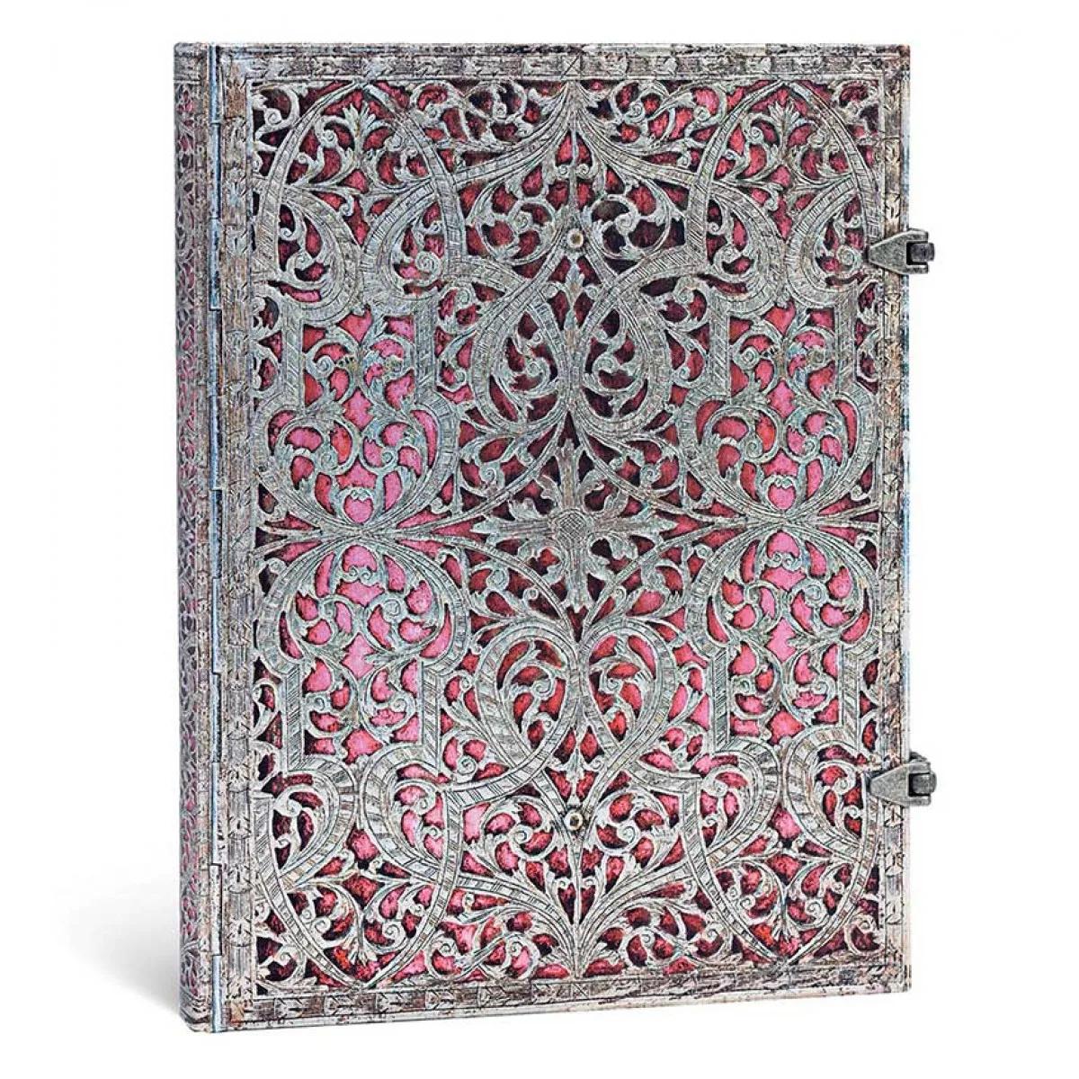 Notes 18x23cm SILVER FILIGREE BLUSH PINK ULTRA LIN 