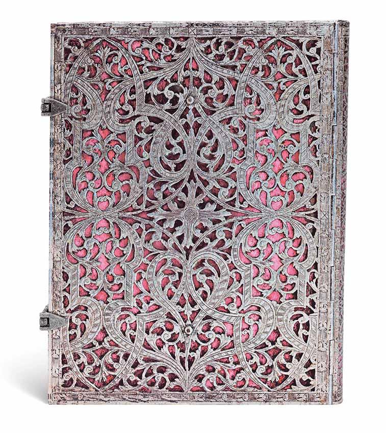 Notes 18x23cm SILVER FILIGREE BLUSH PINK ULTRA LIN 