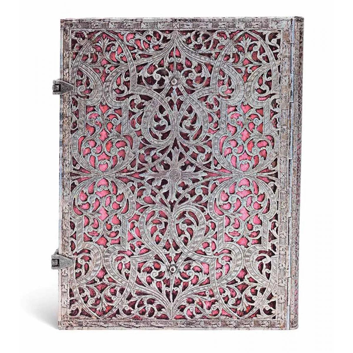 Notes 18x23cm SILVER FILIGREE BLUSH PINK ULTRA LIN 