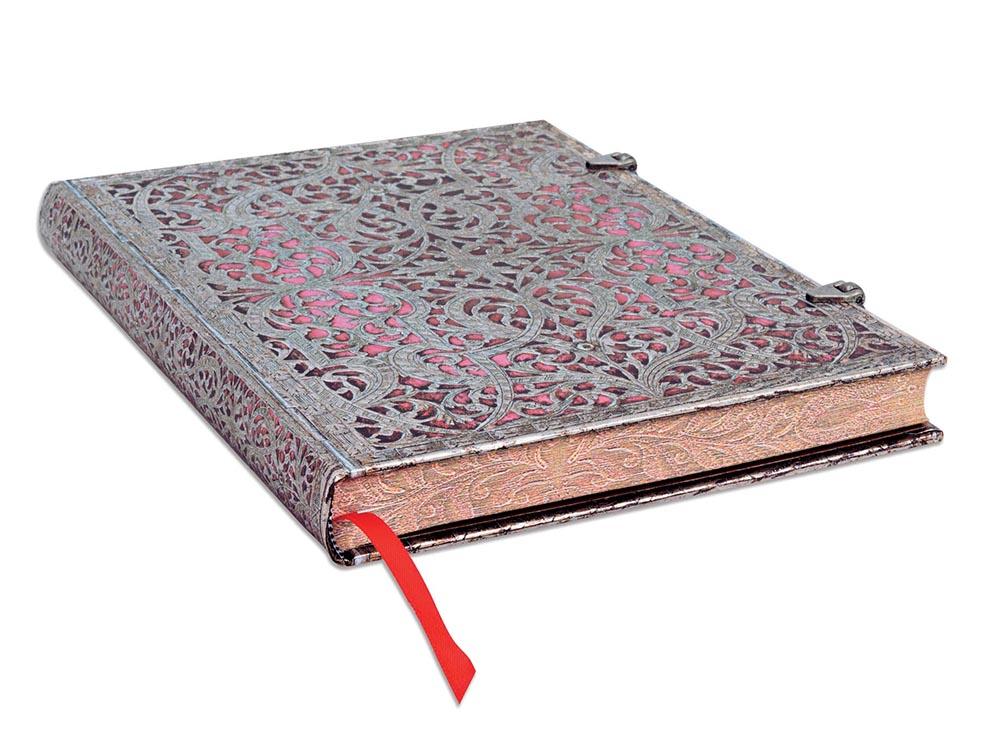 Notes 18x23cm SILVER FILIGREE BLUSH PINK ULTRA LIN 