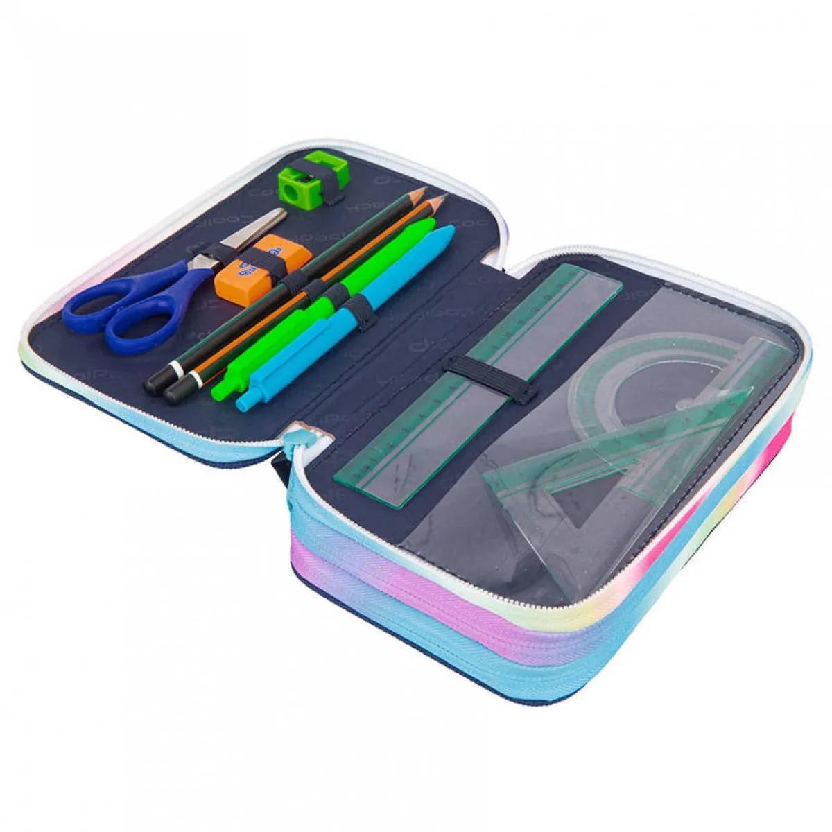 Pernica sa tri pregrade puna COOLPACK JUMPER Blue Unicorn 