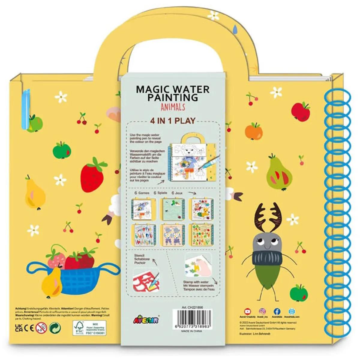 Kreativni set - magična vodena bojanka ŽIVOTINJE 