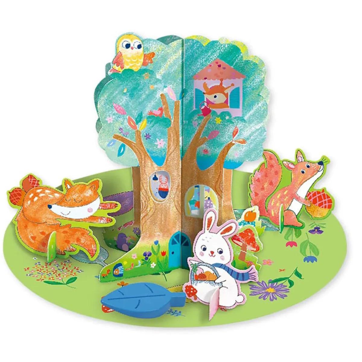 Kreativni set sa 12 voštanih bojica i šablonim 