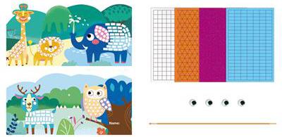 Kreativni set MOJA PRVA KNJIGA PRIČA - DIVLJE ŽIVOTINJE 