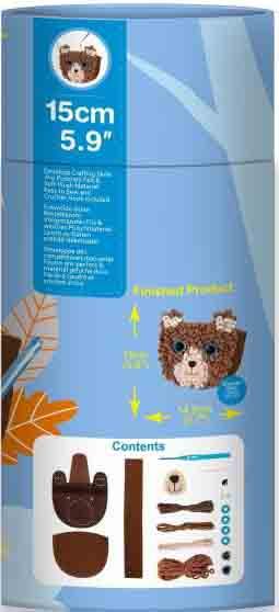 Kreativni set MOJA PRVA PLIŠANA TORBA - MEDA 