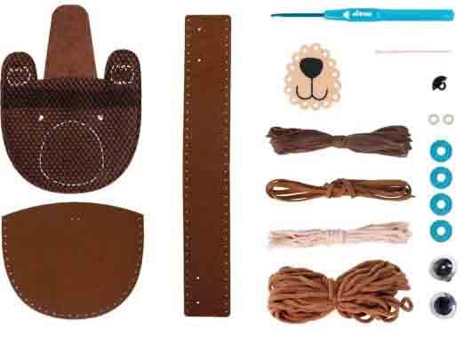 Kreativni set MOJA PRVA PLIŠANA TORBA - MEDA 