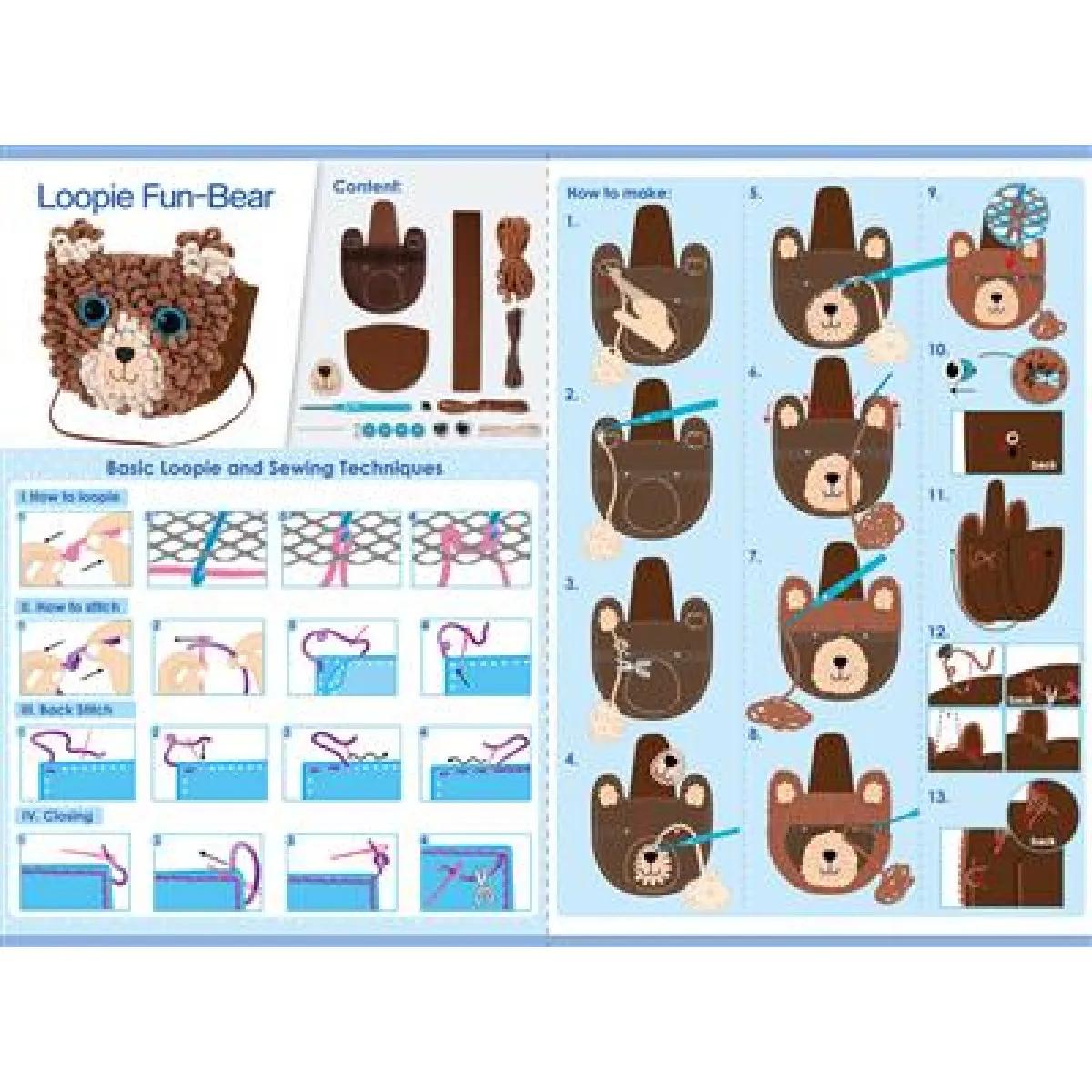 Kreativni set MOJA PRVA PLIŠANA TORBA - MEDA 