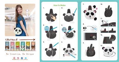 Kreativni set MOJA PRVA PLIŠANA TORBA - PANDA 