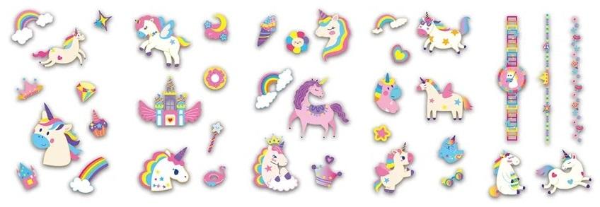 Koferče sa stikerima za dekoraciju noktiju i tetovažam - JEDNOROZI 