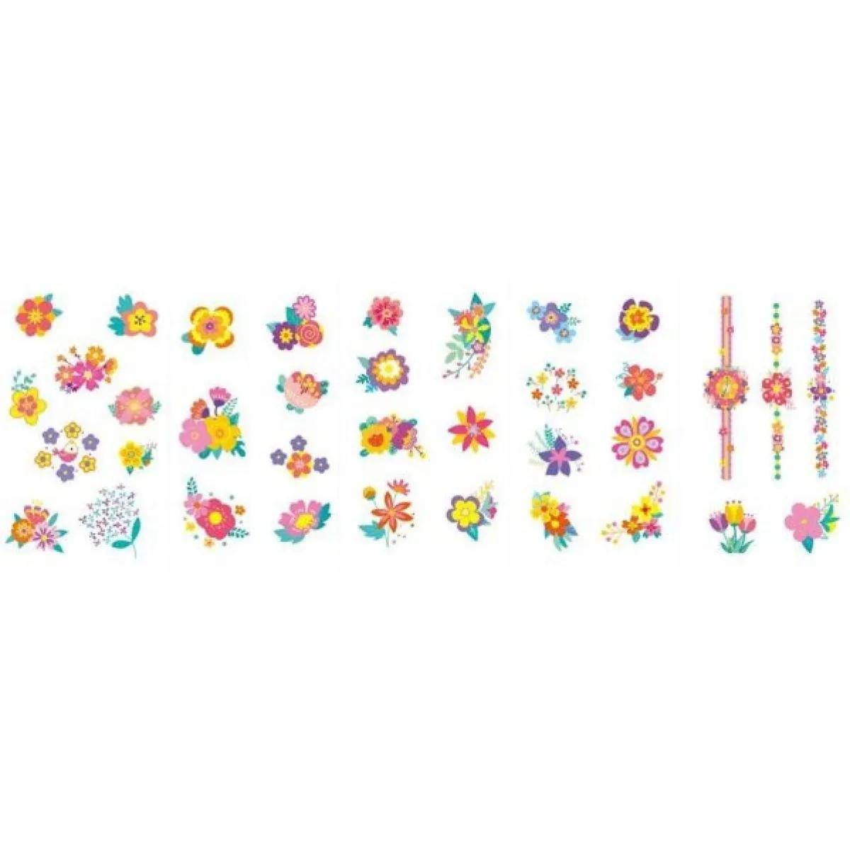 Koferče sa stikerima za dekoraciju noktiju i tetovažama -  CVEĆE 