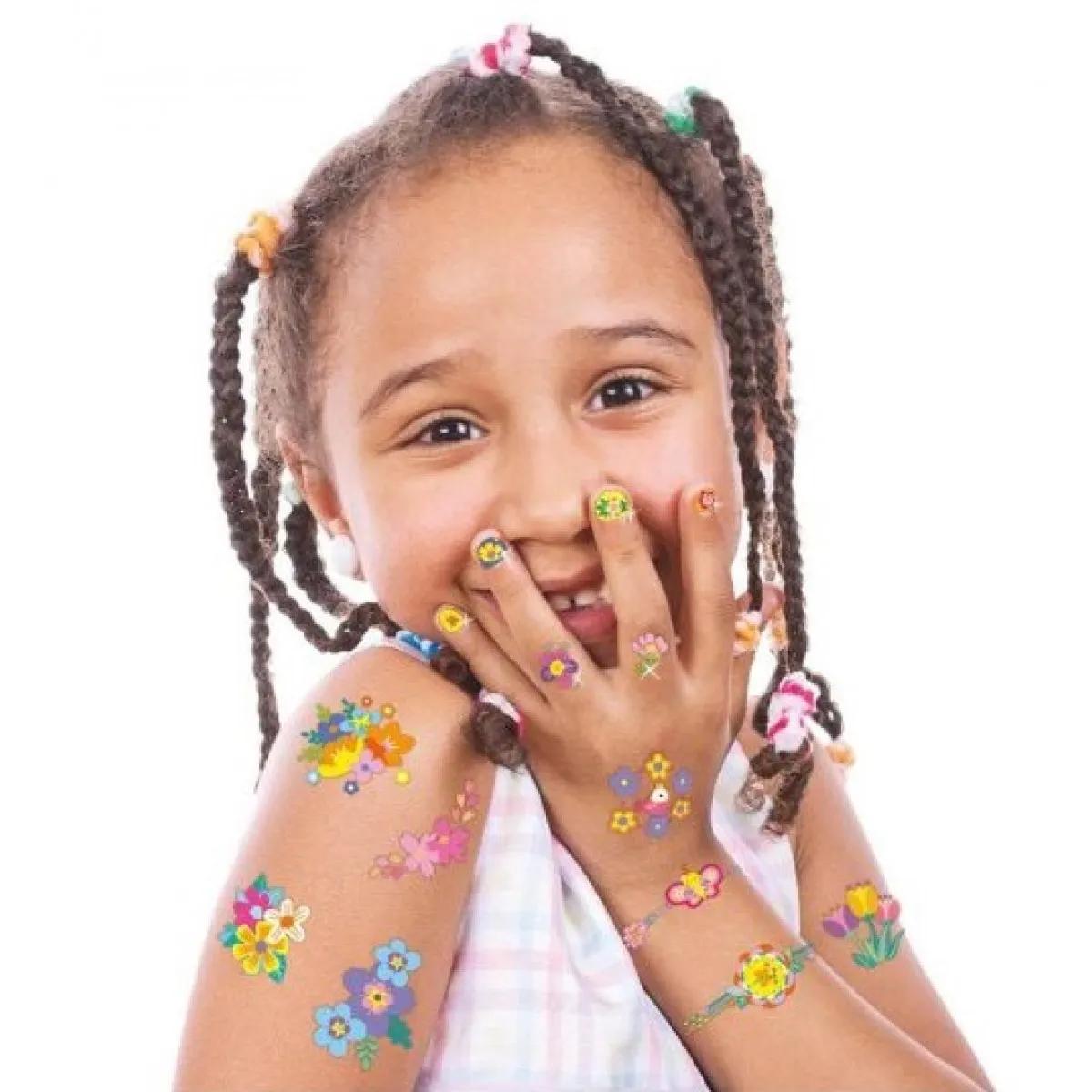 Koferče sa stikerima za dekoraciju noktiju i tetovažama -  CVEĆE 