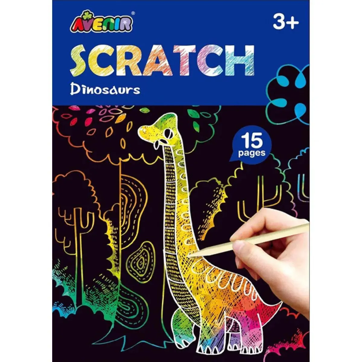Kreativni set MINI SCRATCH BOOK - DINOSAURSI 