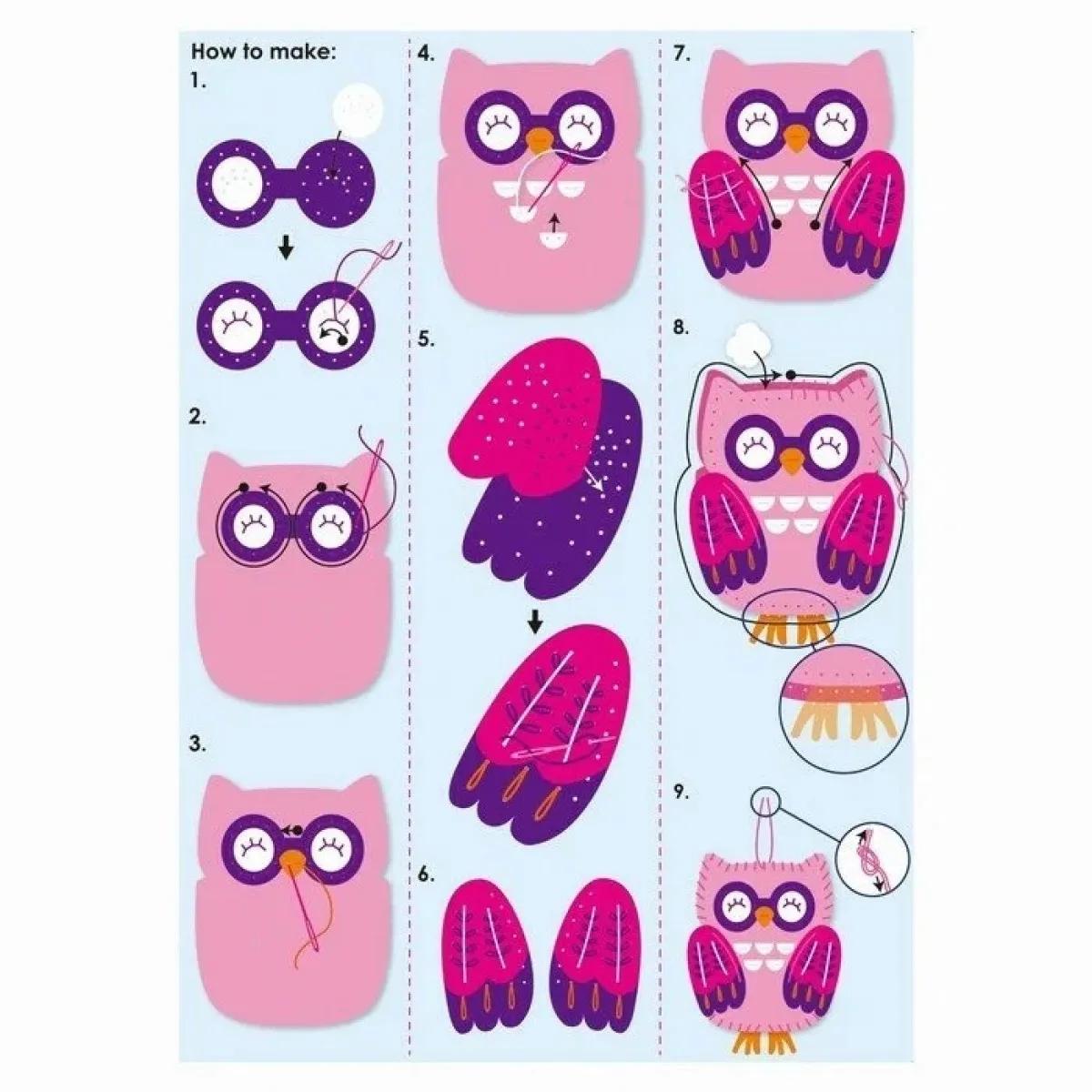 Kreativni set - šivenje SEWING OWL 