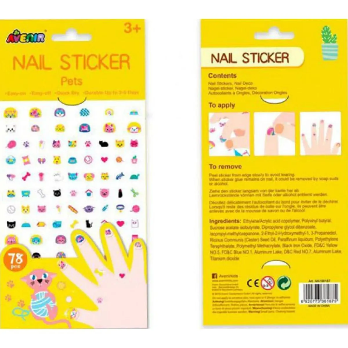 Stikeri za nokte LJUBIMCI 