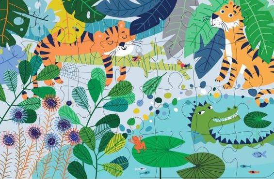 Puzzle za decu DŽUNGLA - 28kom 