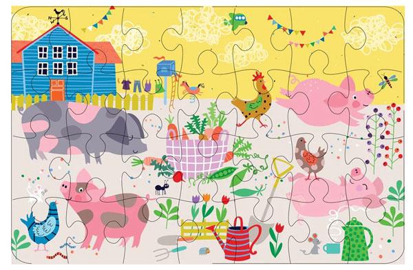Puzzle za decu FARMA 28kom 