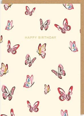 Rođendanska čestitka BUTTERFLIES 