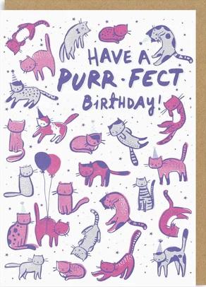 Rođendanska čestitka PURRFECT BIRTHDAY 