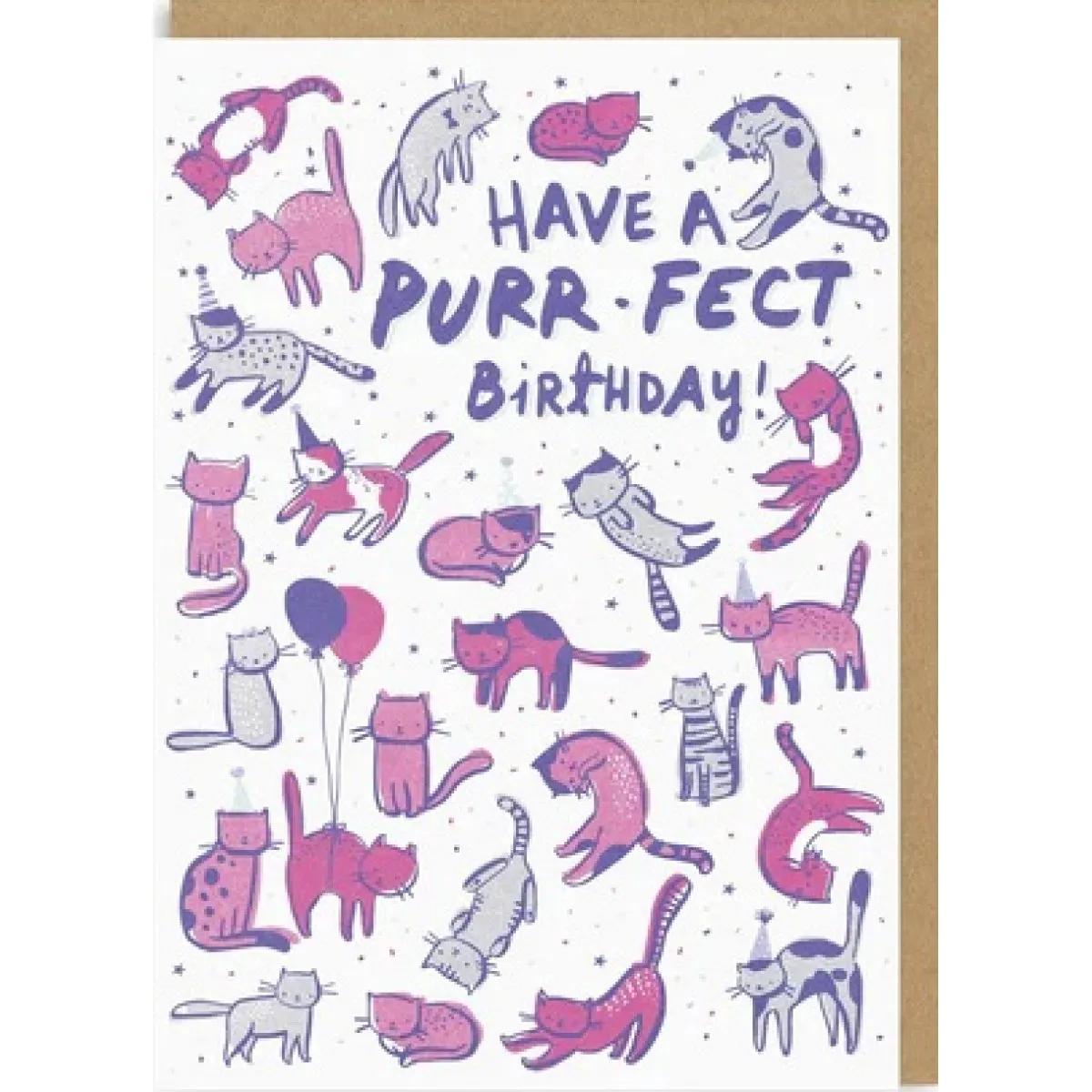 Rođendanska čestitka PURRFECT BIRTHDAY 