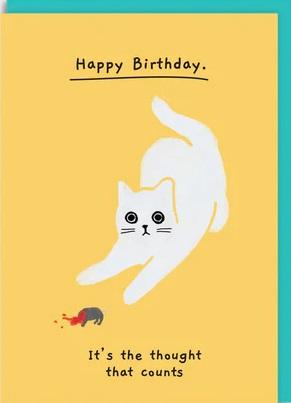 Rođendanska čestitka BIRTHDAY, IT'S THE THOUGHT 