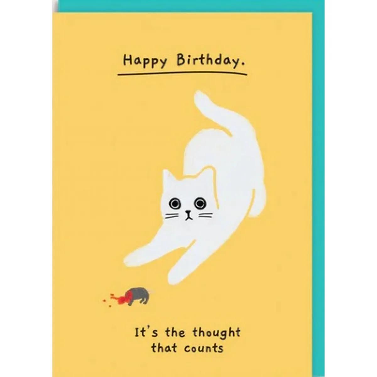 Rođendanska čestitka BIRTHDAY, IT'S THE THOUGHT 