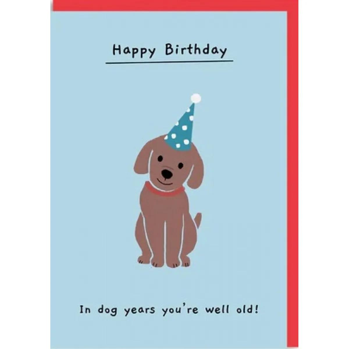 Rođendanska čestitka DOG YEARS 
