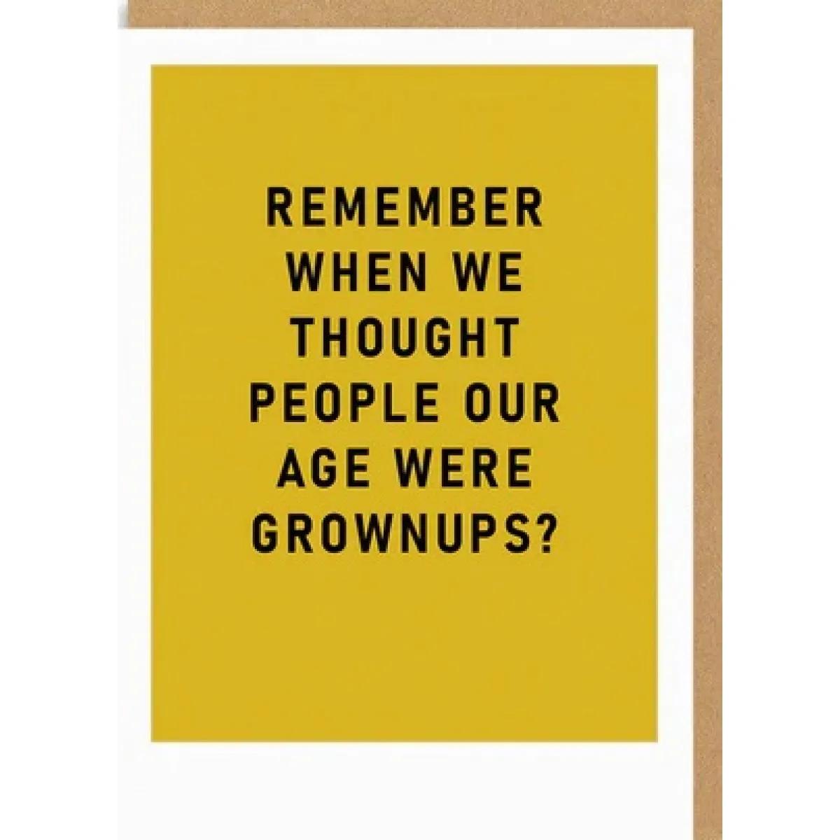 Rođendanska čestitka GROWN UPS 