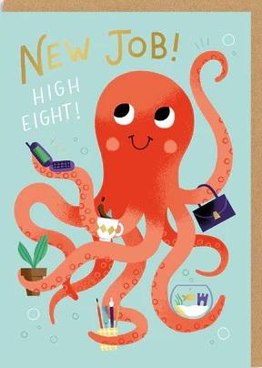 Čestitka za zaposlenje OKTOPOD 