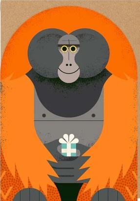 Rođendanska čestitka ORANGUTAN 