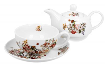 Set za čaj FLOWERS - BELI 