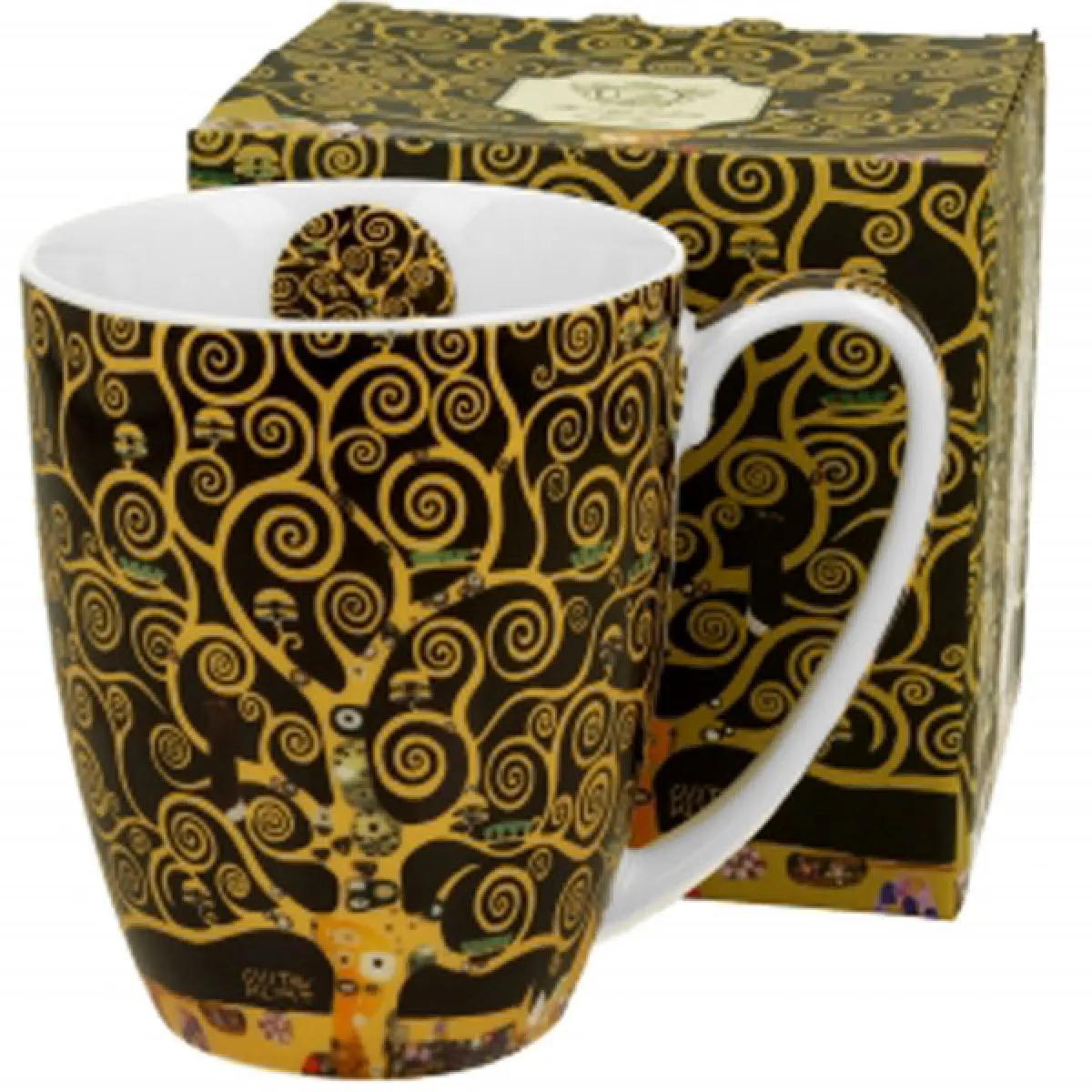 Velika porcelanska šolja DRVO ŽIVOTA, KLIMT - 380ml 