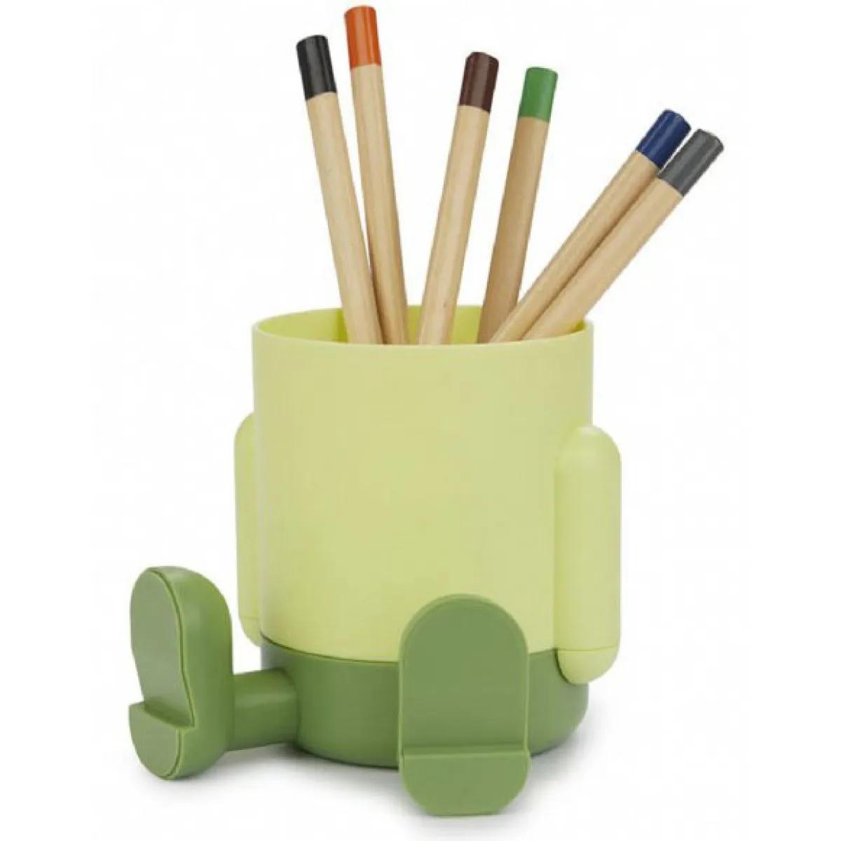 Čaša za olovke ZELENI ČOVEČULJAK 