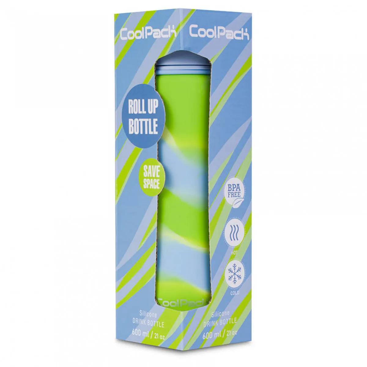 Silikonska flašica za vodu GIRLS BLUE 600 ML 