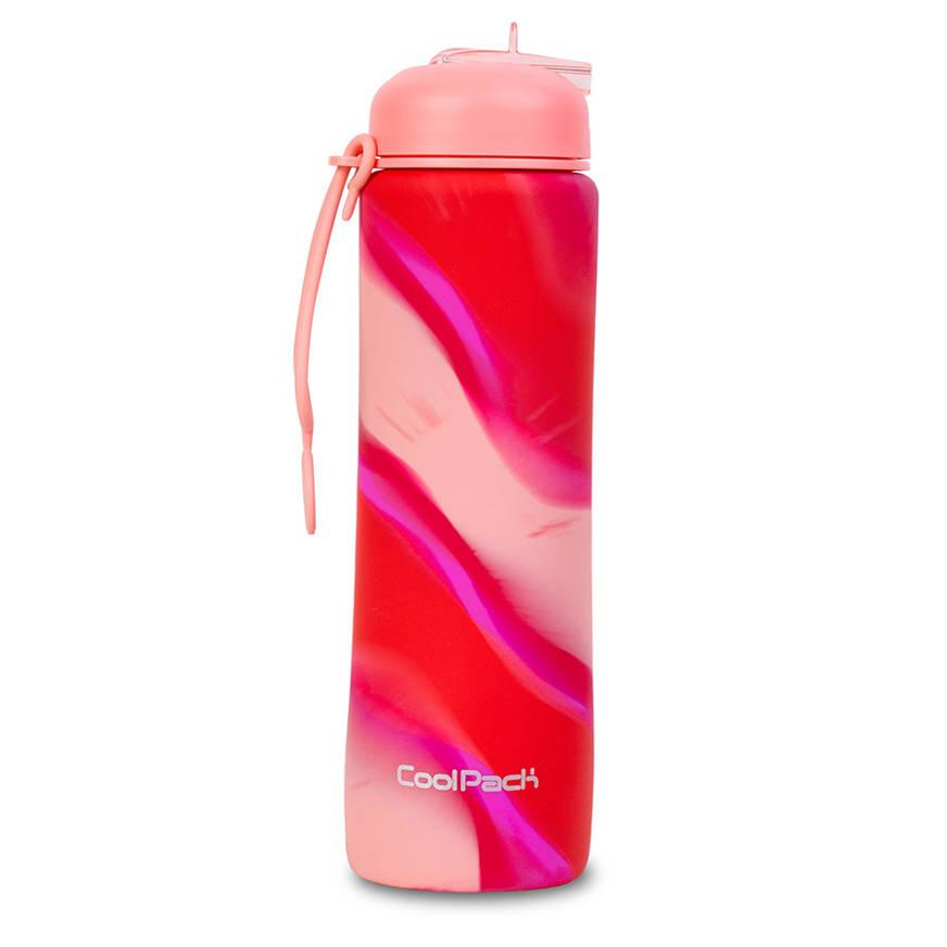 Silikonska flašica za vodu GIRLS PINK 600 ML 