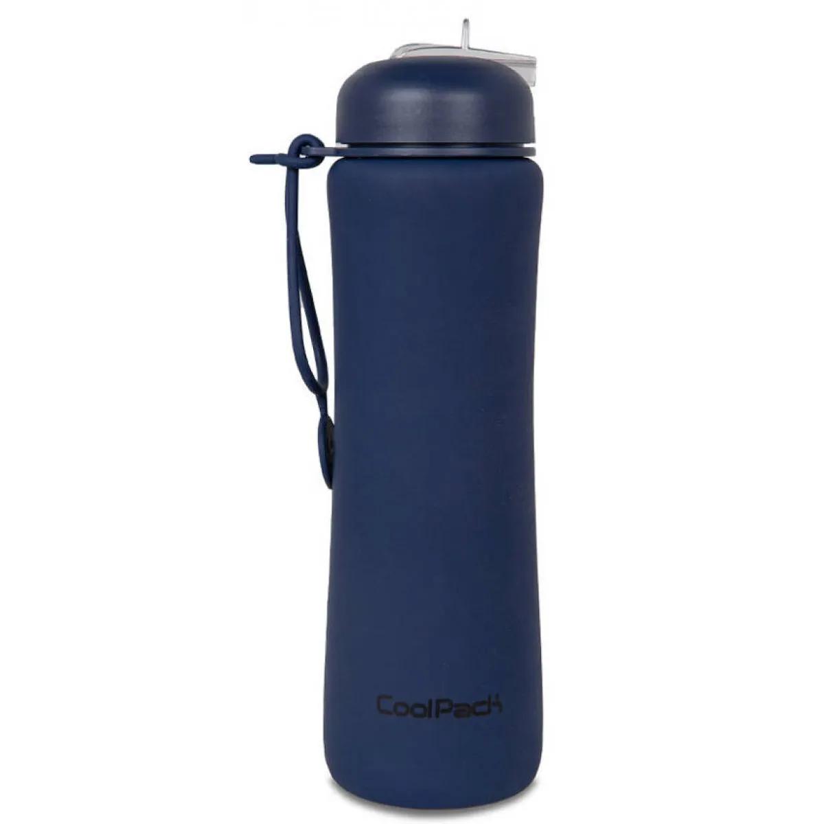 Silikonska flašica za vodu PLAVA 600ml 