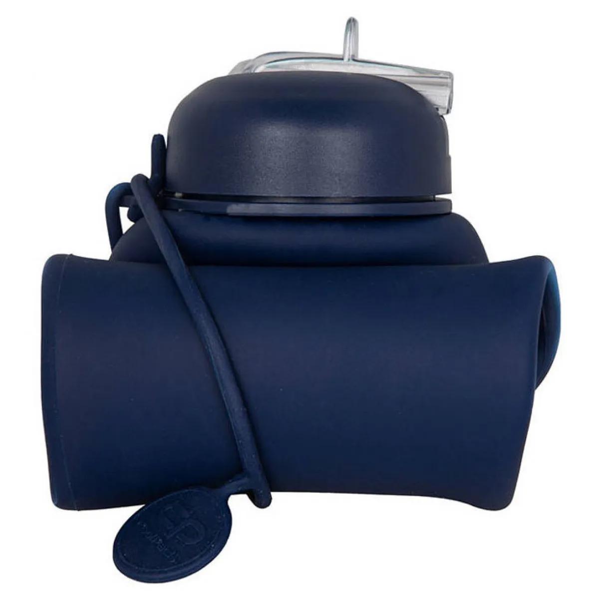 Silikonska flašica za vodu PLAVA 600ml 