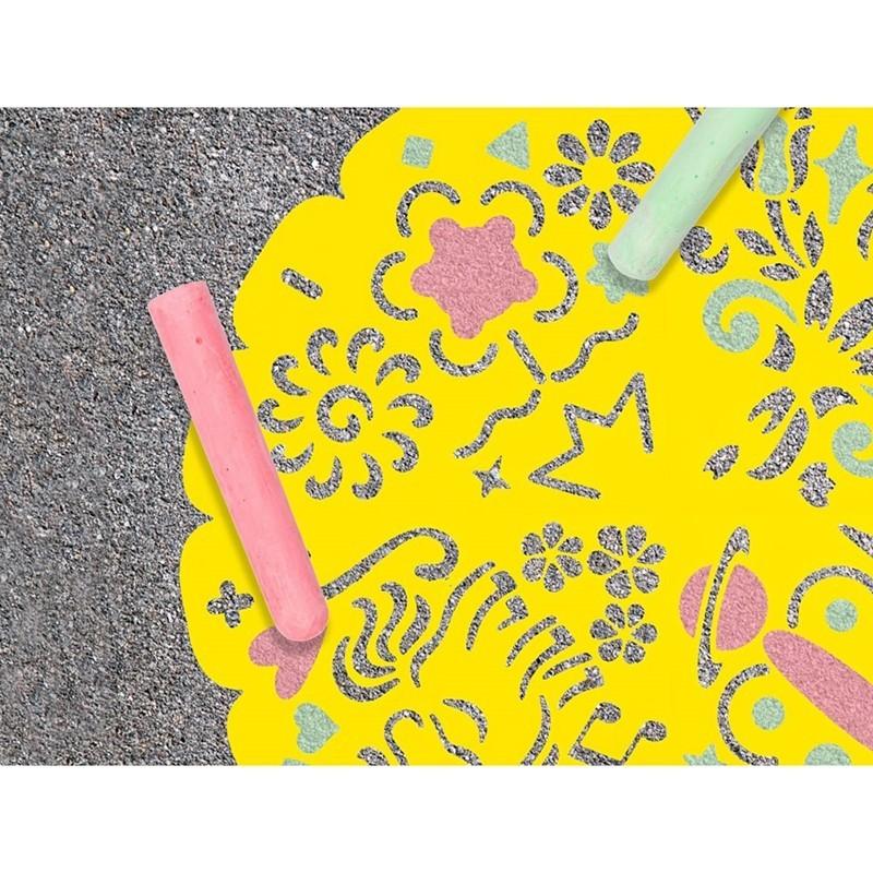 Krede u boji OUTDOOR MANDALA 6 kom 